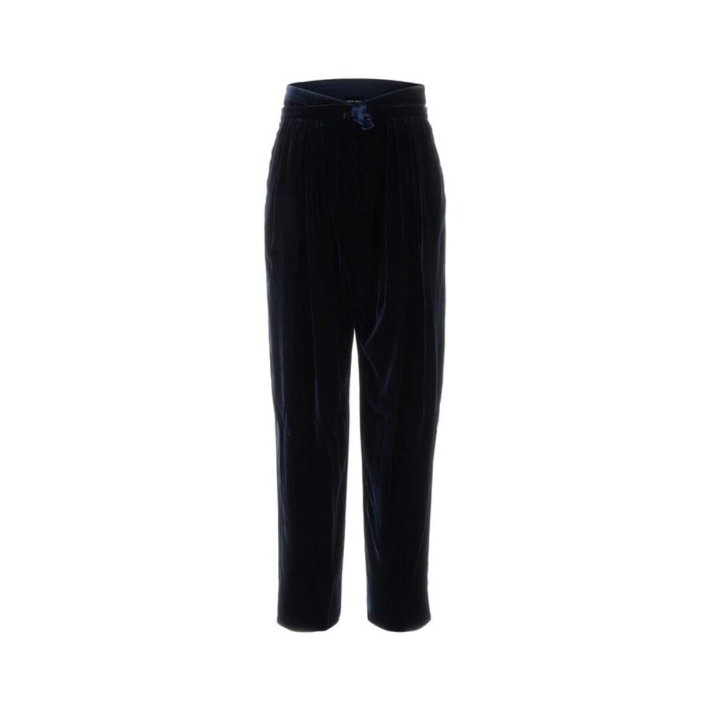 Giorgio Armani Women Midnight Blue Velvet Pant